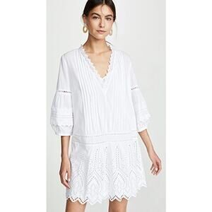 Club Monaco White Eyelet Mini Dress